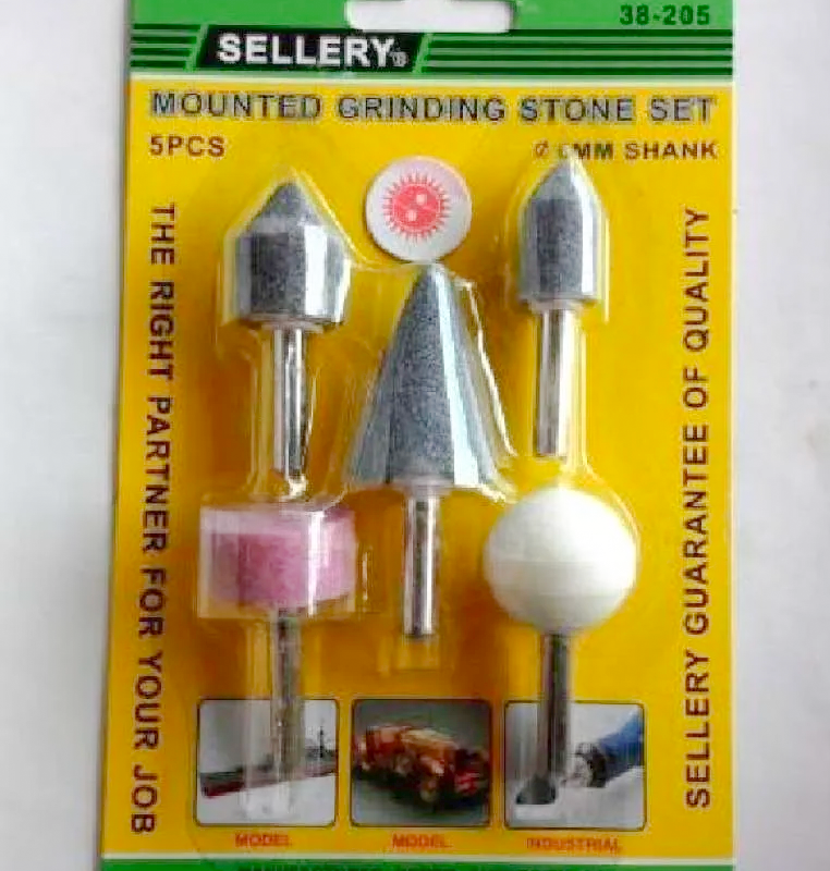 Batu Gerinda Poles Mounted Grinding Stone Set 5 PCS - 6 mm